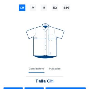 Camisa de Mezclilla Manga Corta para Caballero · 100% Algodón: imagen 3
