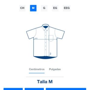 Camisa de Mezclilla Manga Corta para Caballero · 100% Algodón: imagen 4