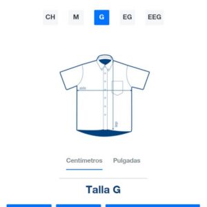 Camisa de Mezclilla Manga Corta para Caballero · 100% Algodón: imagen 5
