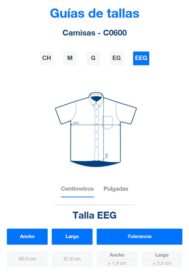 Camisa de Mezclilla Manga Corta para Caballero · 100% Algodón