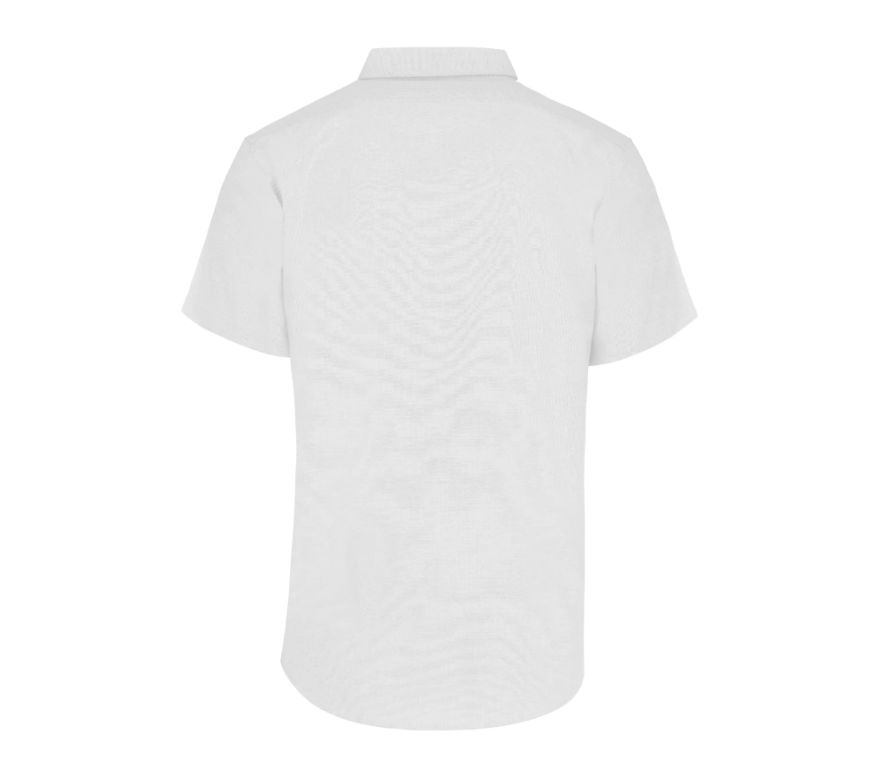 Camisa Oxford Manga Corta para Caballero · 75% Algodón 25% Poliéster