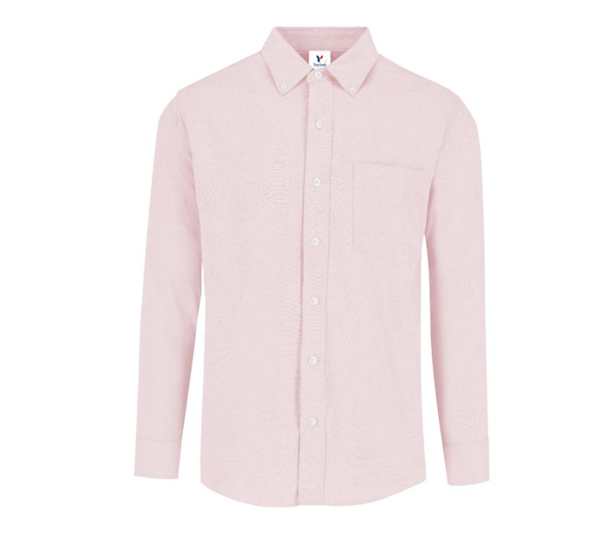 Camisa Oxford Manga Larga para Caballero · 75% Algodón 25% Poliéster