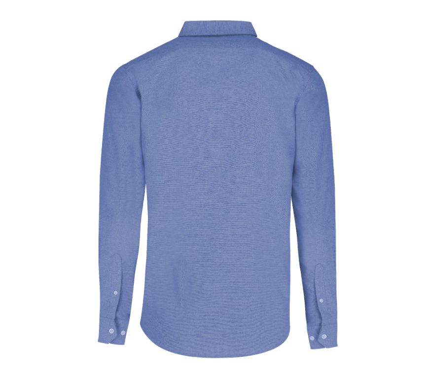 Camisa Oxford Manga Larga para Caballero · 75% Algodón 25% Poliéster
