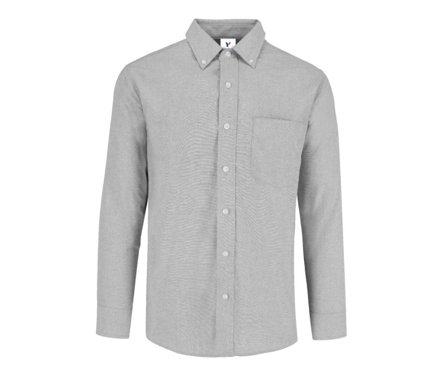Camisa Oxford Manga Larga para Caballero · 75% Algodón 25% Poliéster