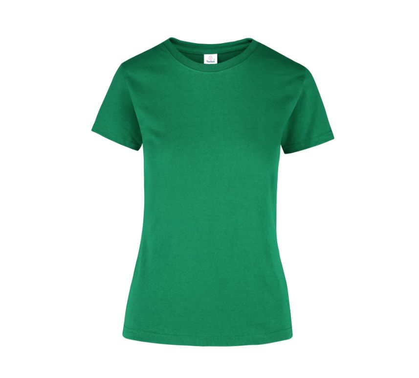 Playera Peso Completo Cuello Redondo Manga Corta con Silueta para Dama · 100% Algodón