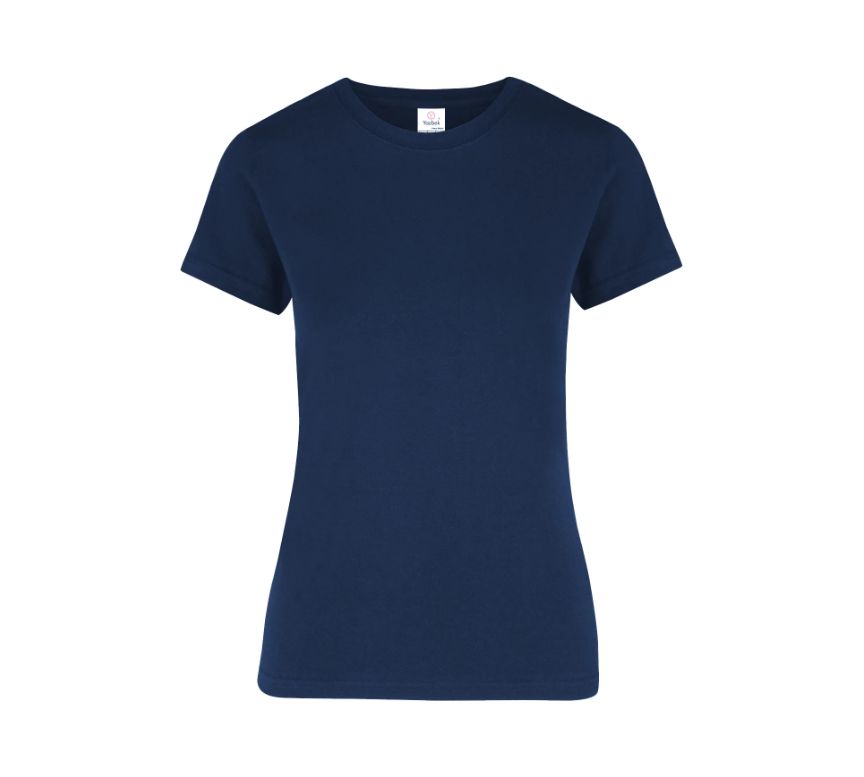 Playera Peso Completo Cuello Redondo Manga Corta con Silueta para Dama · 100% Algodón