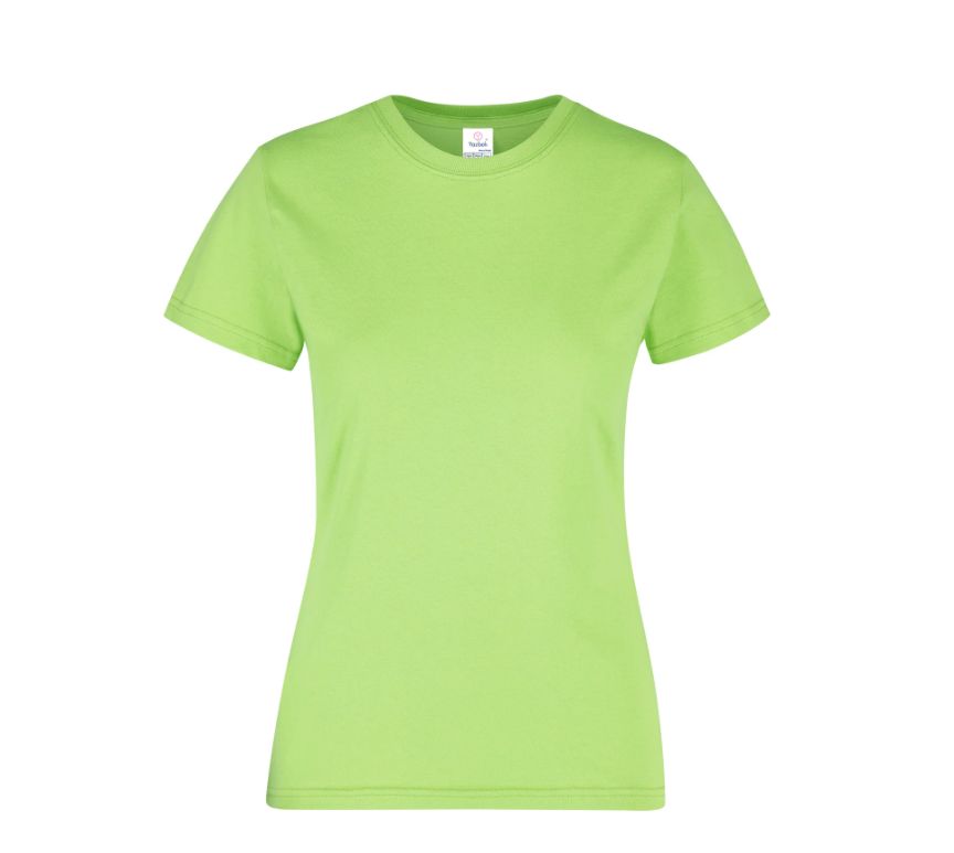 Playera Peso Completo Cuello Redondo Manga Corta con Silueta para Dama · 100% Algodón