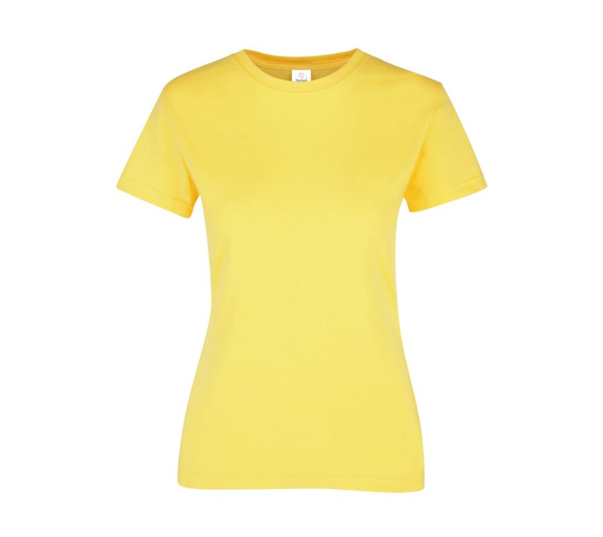 Playera Peso Completo Cuello Redondo Manga Corta con Silueta para Dama · 100% Algodón
