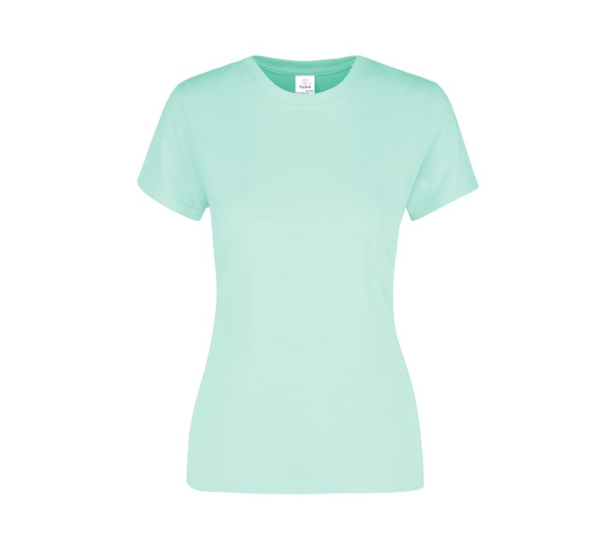 Playera Peso Completo Cuello Redondo Manga Corta con Silueta para Dama · 100% Algodón