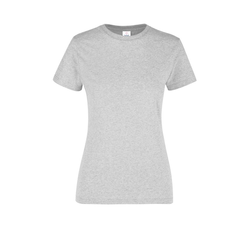Playera Peso Completo Cuello Redondo Manga Corta con Silueta para Dama · 100% Algodón
