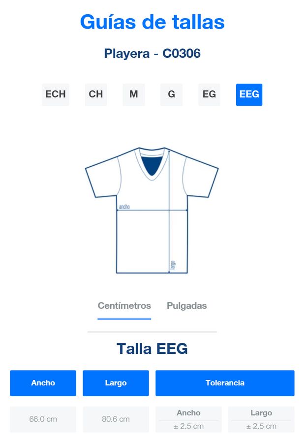 Playera Cuello V Manga Corta para Caballero · 100% Algodón