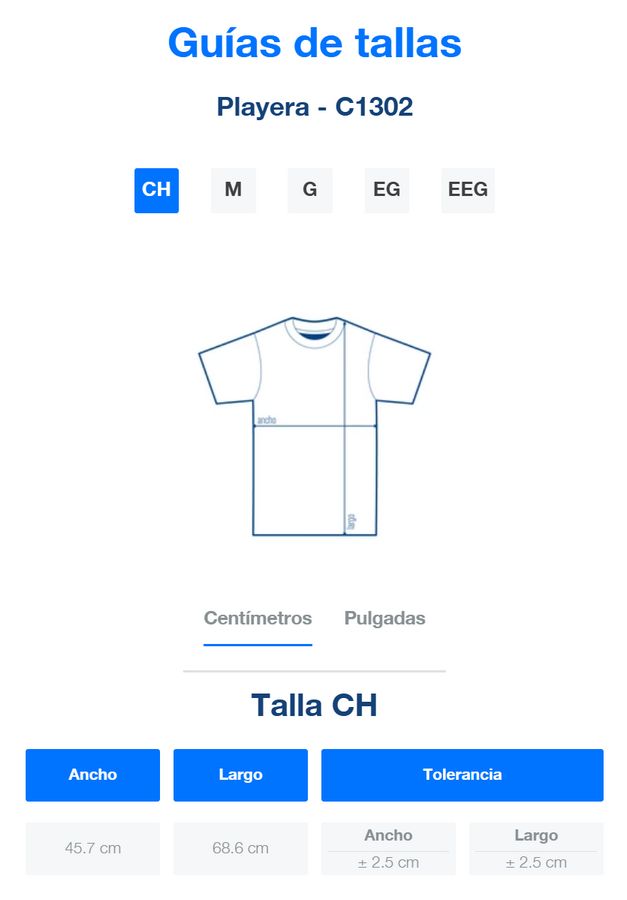 Playera Cuello Redondo Manga Corta Para Caballero · 100% Poliéster
