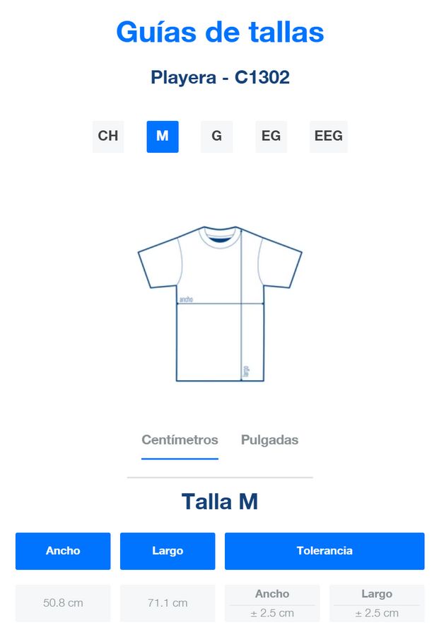 Playera Cuello Redondo Manga Corta Para Caballero · 100% Poliéster