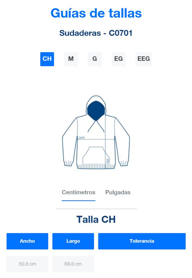 Sudadera con Capucha y Cangurera Unisex para Adulto · 50% Algodón 50% Poliéster