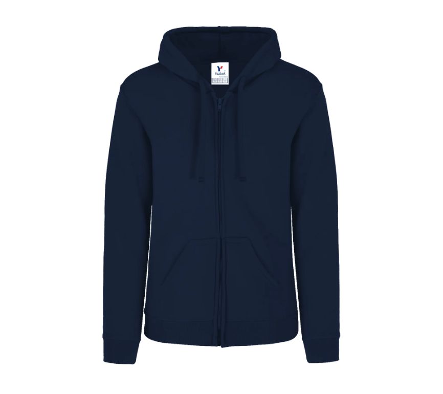 Sudadera con Capucha, Cangurera y Cierre Unisex para Adulto · 50% Algodón 50% Poliéster