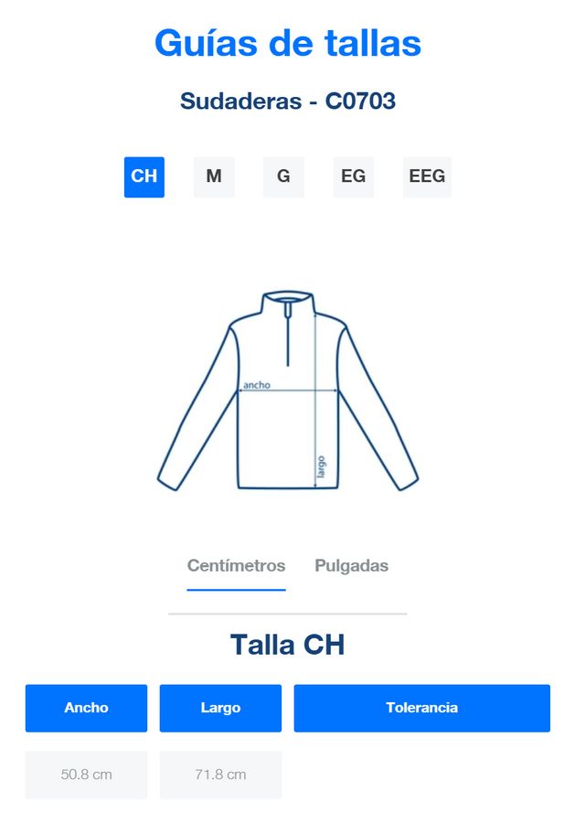 Sudadera 1/4 de Cierre Unisex para Adulto · 50% Algodón 50% Poliéster