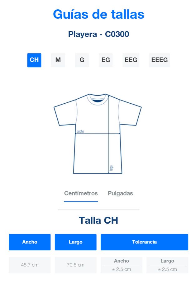 Playera Peso Completo Cuello Redondo Manga Corta para Caballero · 100% Algodón