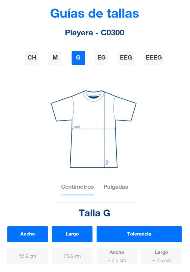Playera Peso Completo Cuello Redondo Manga Corta para Caballero · 100% Algodón