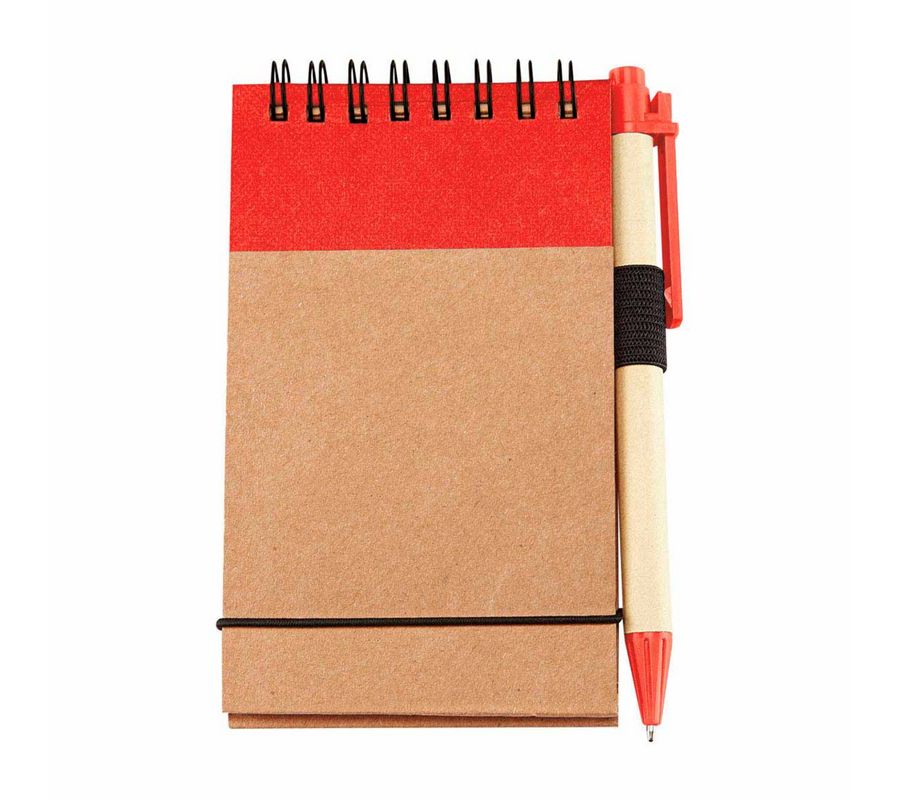 LIBRETA GREEN PLANET ROJO