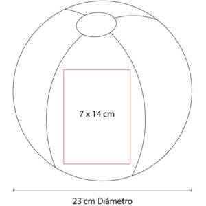 PELOTA DE PLAYA NEGRO: imagen 2